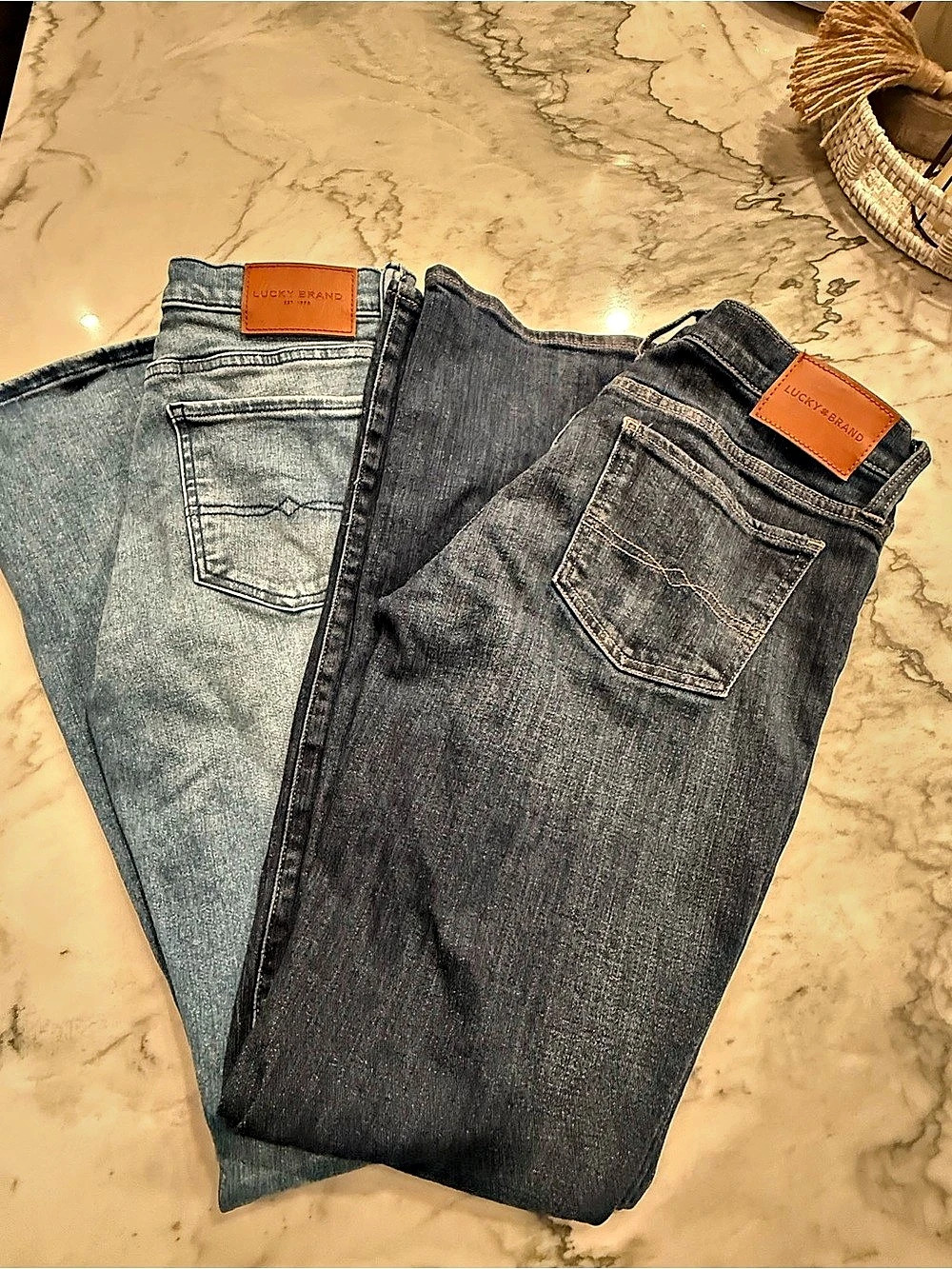 2 Lucky Brand Jeans- sweet mid rise boot cut